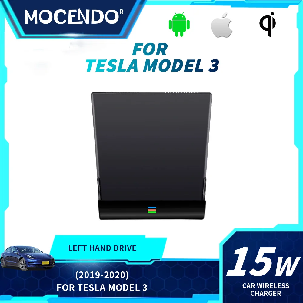 

For Tesla Model 3 2019-2020 Car Wireless Charger Mount Charging Plate Holder for Wireless Phone Charging Compatible with Tesla