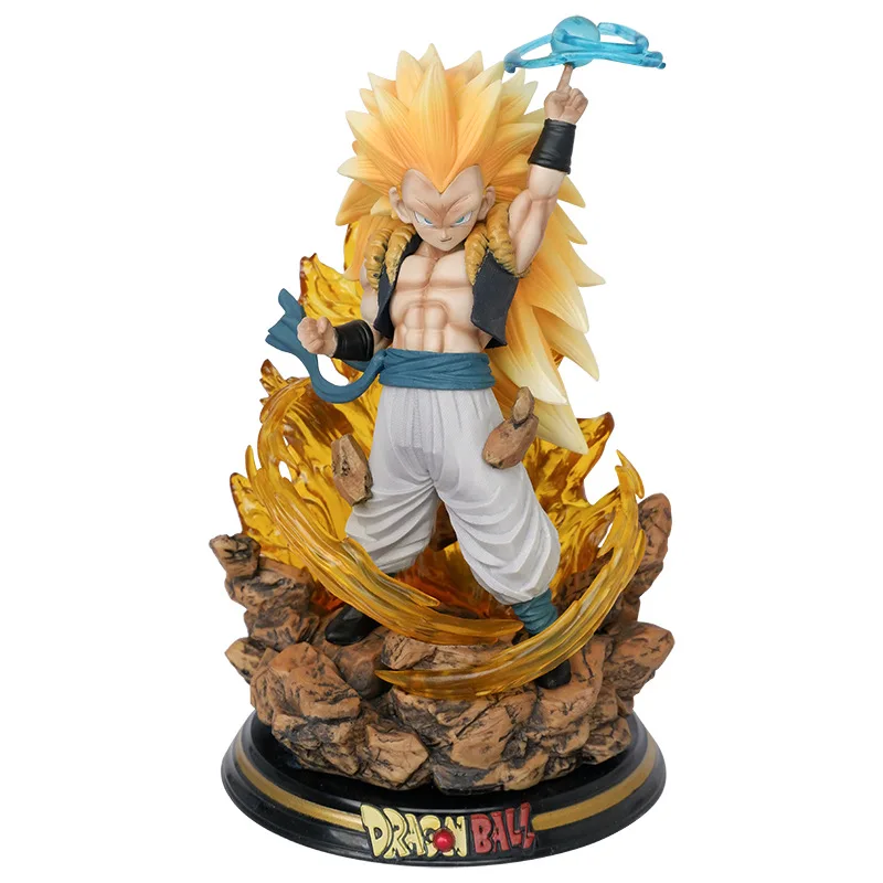 Anime Dragon Ball Super Saiyan 3 Gotenks 22CM PVC Action Figure Model Toys Desktop Decoraction Children Birthday Gift