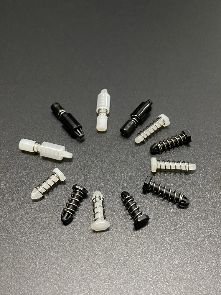 Nylon66 Material Natural Black Electrical Accessories PCB Board Fasteners Spring Snap Mounting Button Heat Sink Rivets Cap Nail