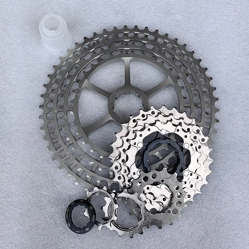 NFOX MTB 10 Speed Cassette Chain Set 46 50 T HG M9000 M8000 Bicycle Parts 20 30 CNC Ultralight Freewheel Mountain Bike Sunshine