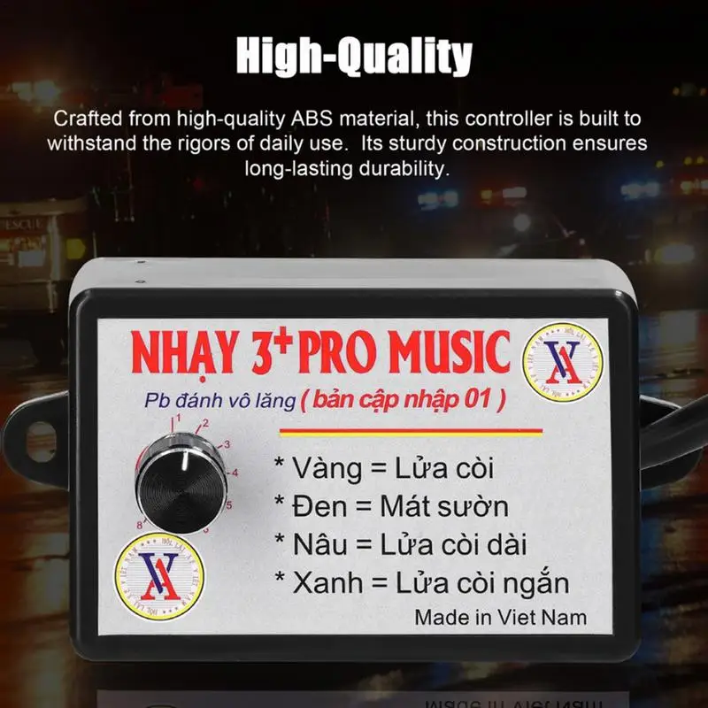 

12V-24V 8/12 Sound Musical Electronic Horn Controller 3+ Pro Horn Speaker Sound Control For Car Truck Marine Boat Accessories