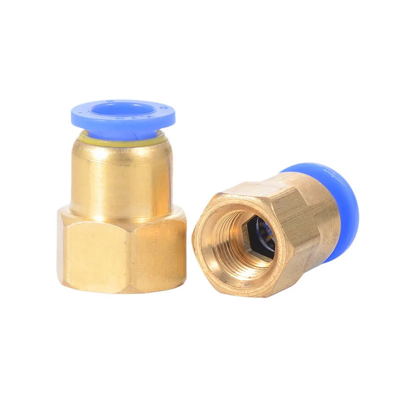 Pneumatic Quick Connector Air Fittings Push In 4 6 8 10 12 16mm Hose Tube Pipe 1/8 3/8 1/2 1/4 BSP Female Internal Thread Brass