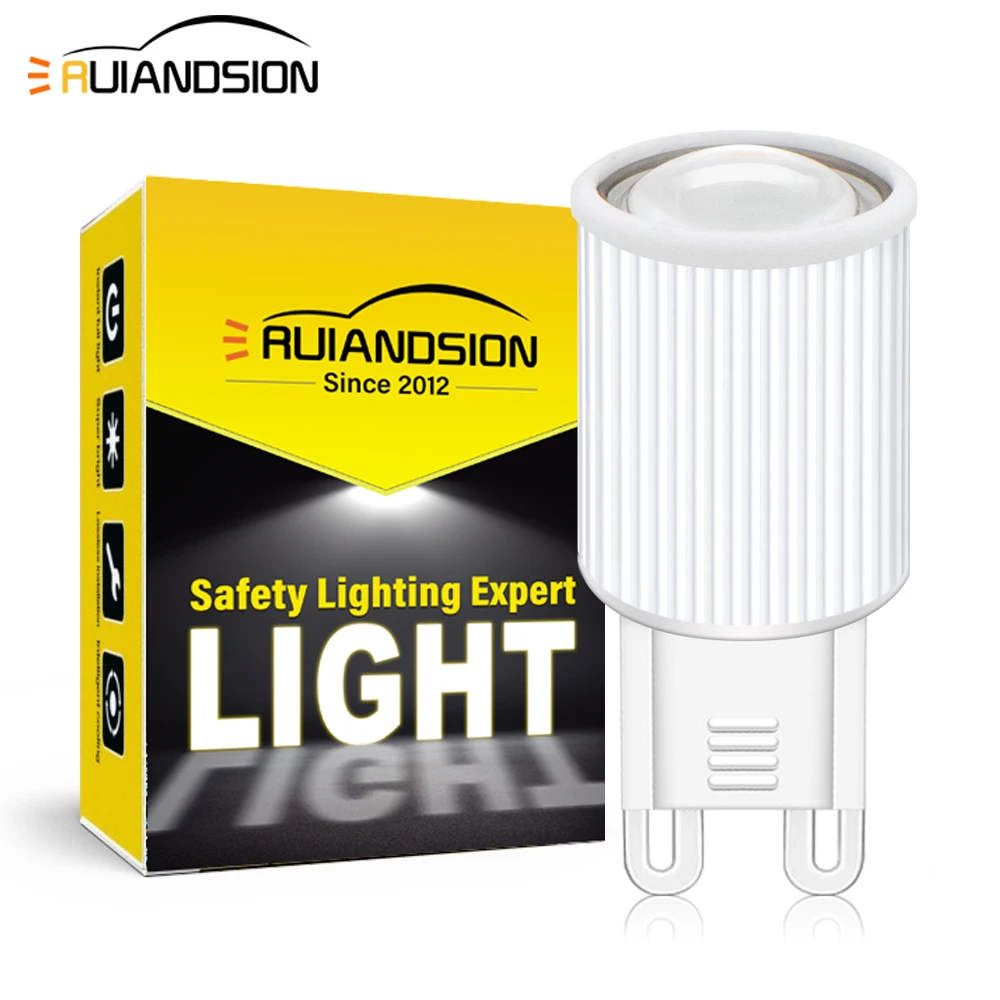 G9 LED Bulb 3W Ceramic 3000K Warm White 85-265V G9 Halogen Replacement Bulb for Chandelier Ceiling Light Home Lighting