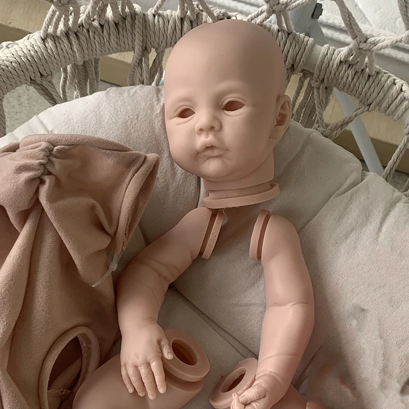 18Inch Already Painted Kits/Un Painted Kit Reborn Meadow Doll Kit Soft Touch Fresh Color DIY Doll Parts With Cloth Body