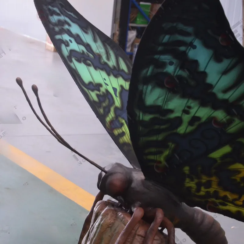 Zoo Park Man Made Butterfly Model Animatronic Robotic Animals Models Simulated  Animal