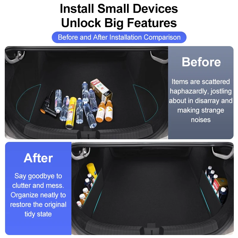 

Перегородка для багажника автомобиля, многофункциональный ящик для хранения для BMW 5 серии G60 G68 2024 2025 2026, утолщенная перегородка, автоаксессуары