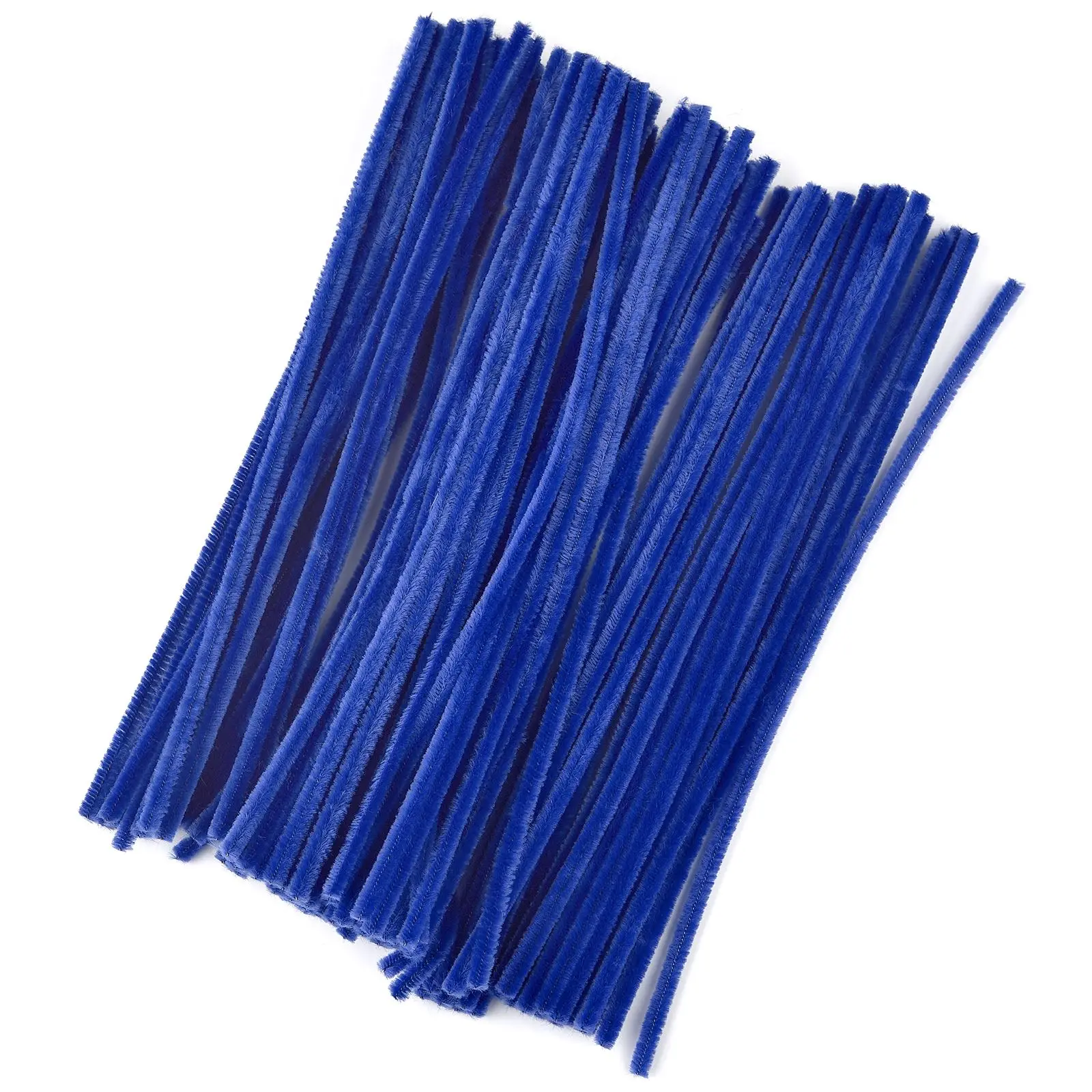 100 Stuks Pluche Stok Draaien Bar Chenille Stengels Draad Pijp Kinderen Speelgoed Diy Strips Creatieve Hobby Materiaal Stem Ijzer Vilt Draden