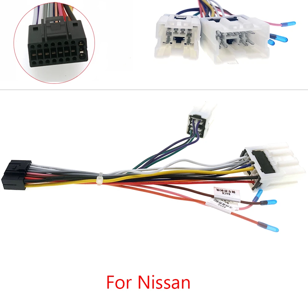 16 Pin Universal Car Android Radio Wire Harness Stereo Wiring USB GPS Adapter Cable For Hyundai Honda Nissan Kia Ford Toyota VW