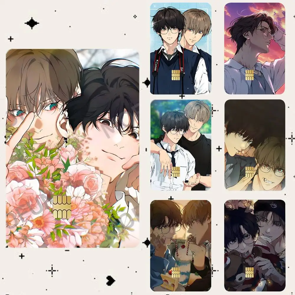

KOREAN BL Manhwa BAEK Skylar HD Waterproof Card Skins Protective Stickers for Credit Bank Game Cards