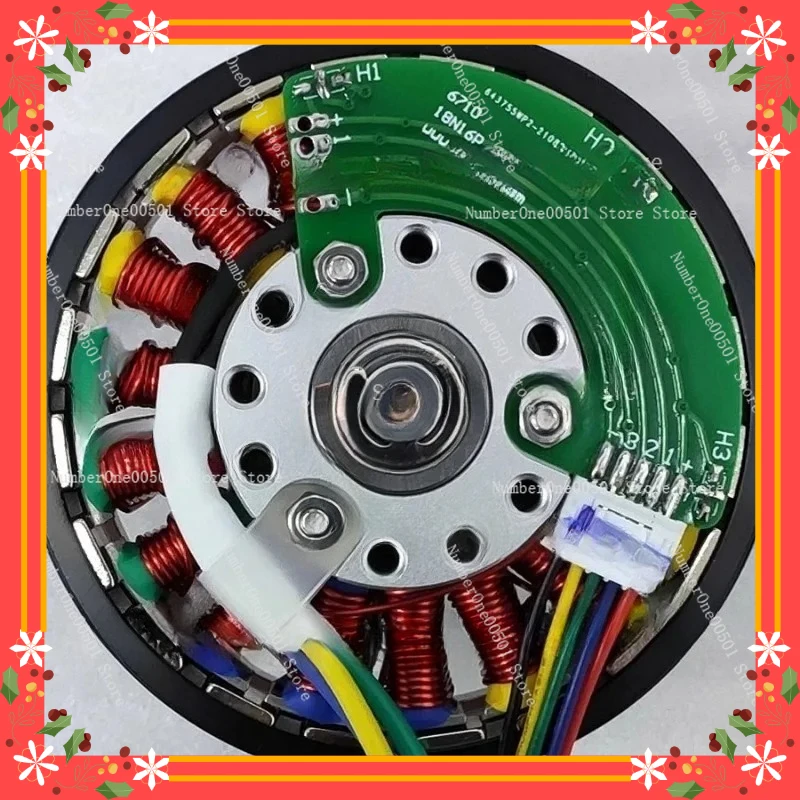 36V 200W Brushless DC Motor Flat Pancake Type with Hall Sensors Direct Drive Ultra-Thin