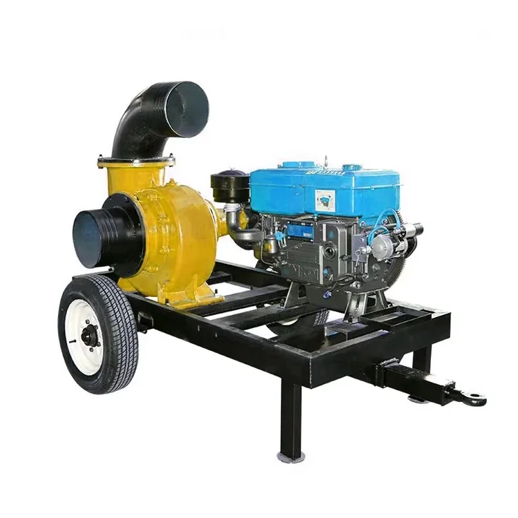 farm irrigation water pump 6 8 inch industrial irrigation  pump tractor water pump with trailer