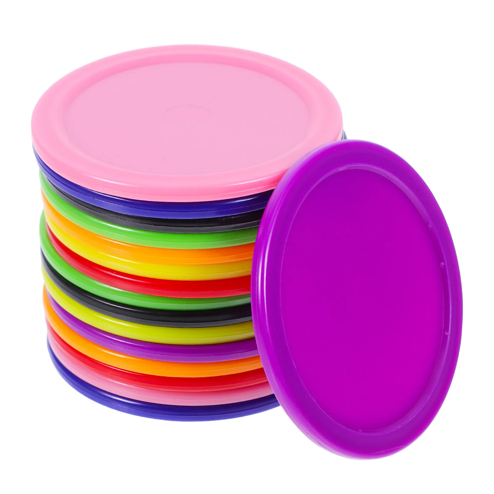 

16Pcs Air Hockey Pucks Plastic 64Mm Replacement Stable Table Hockey Pucks Indoor Game Accessories Training Supplies