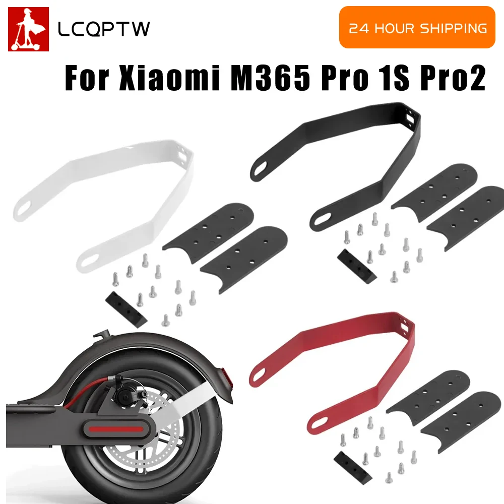 

Rear Fender Support Bracket with Gap Cover Pad Screws 8.5/10 Inch Tire Parts Mudguard Support for Xiaomi M365 Pro Pro2 E-Scooter