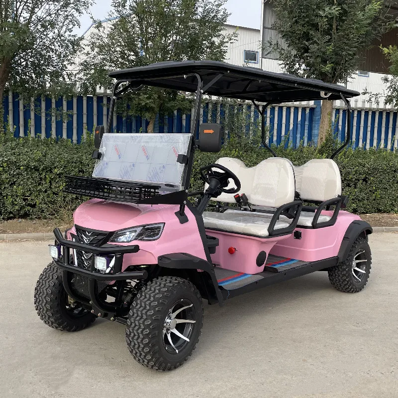 Newest Design Factory Custom Gasoline Lift Golf Cart & Street Legal Hunting 4 Seater Off Road Lithium Battery Electric Golf Cart