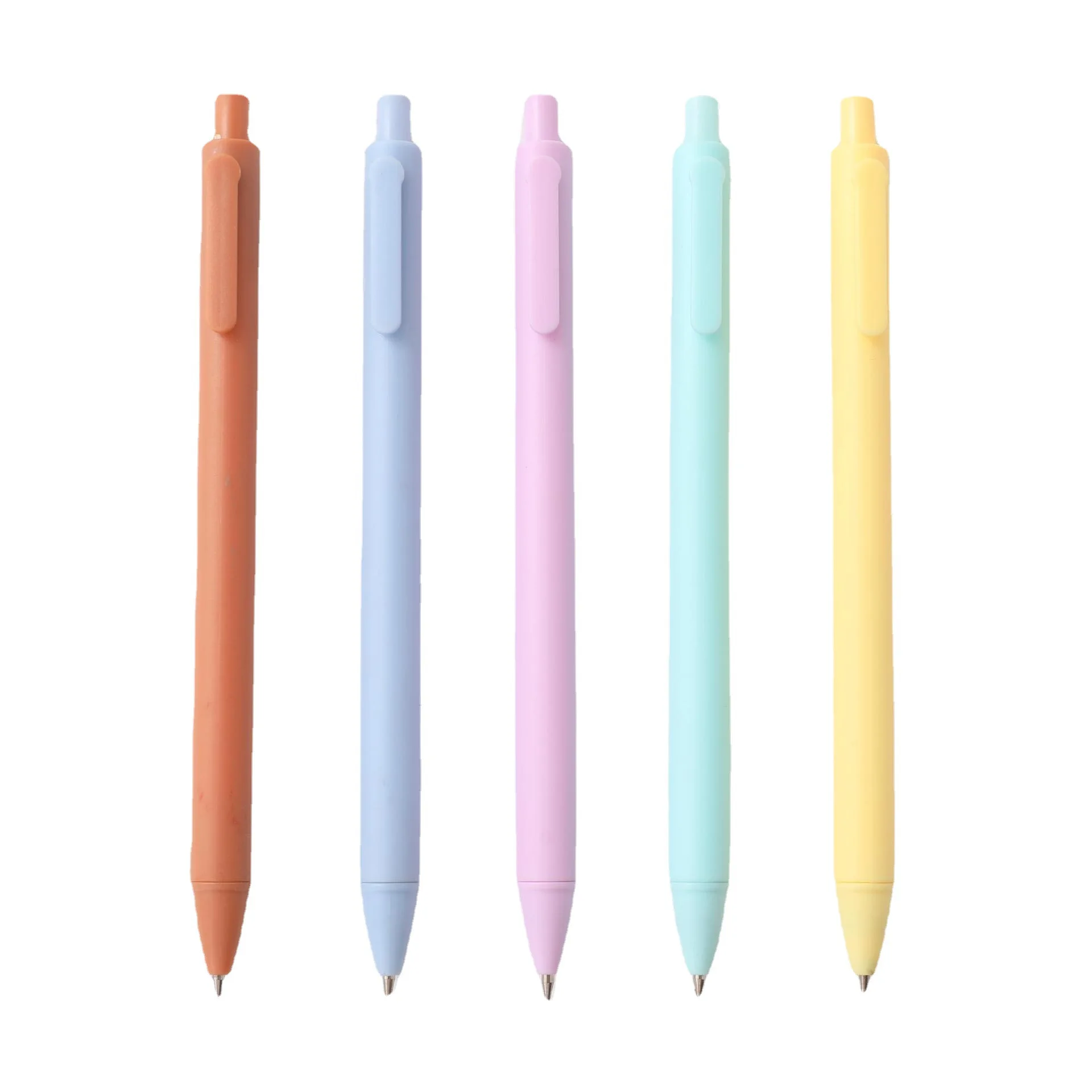 Set of 5 Cute Ballpoint Pens, Korean and Japanese School Office Stationery, Kawaii Neutral Pens for Business and Office Use image 5