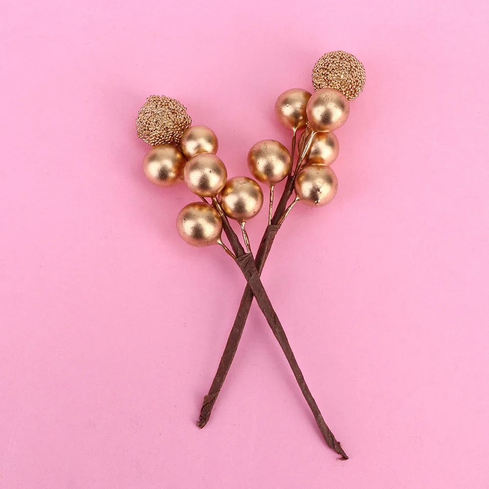 

20pcs Simulation Berry Decoration Artificial Berries For Xmas Garland Diy Accessory Home Party Decor Wreath Supplies Foam