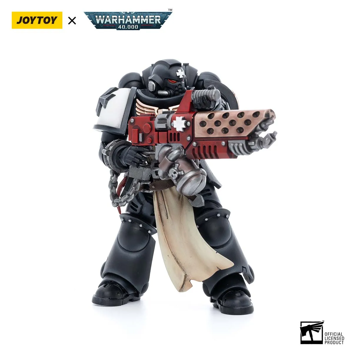 [IN STOCK]JOYTOY Warhammer 40K Action Figure 1/18 Black Templars Primaris Initiate Brother Raemont Anime Figures Toys Model