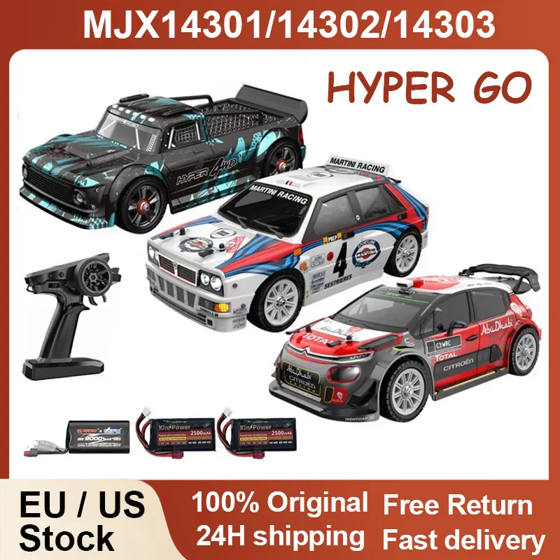 

MJX 14301 1/14 Радиоуправляемый автомобиль HYPER GO 65 км/ч Бесщеточный 2,4G Пульт дистанционного управления 4WD Внедорожный высокоскоростной гоночный автомобиль Грузовик Игрушка для хобби в подарок