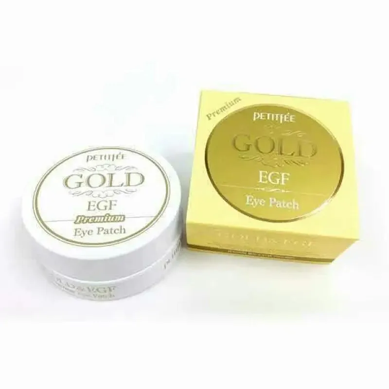 PEOUS FEE-Patch pour les yeux EGF Premium Gold Bling-Bling Skin, Masque pour les yeux sans âge, Vaches foncées, 60 pièces