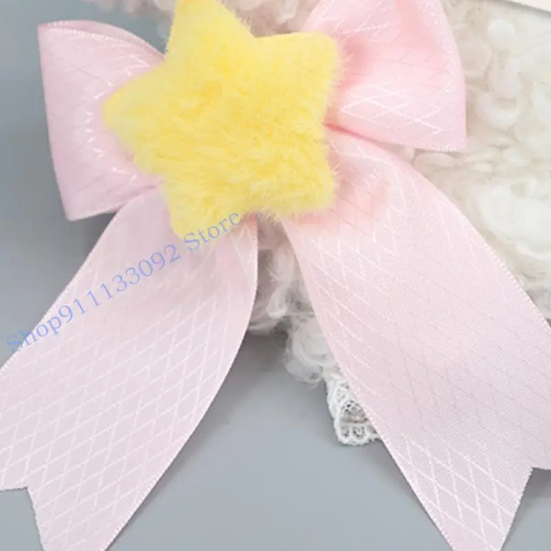 H9ed y2k lamoren beanie met kanten cartoon lammeisjes cosplay mooie foto prop