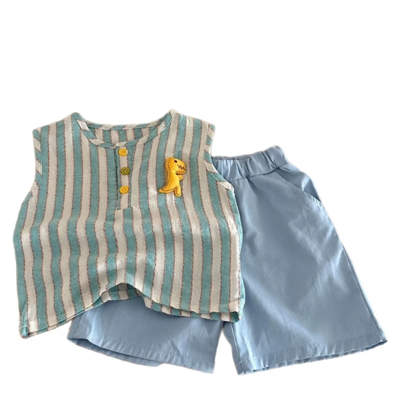 

Новая летняя одежда для маленьких мальчиков, костюм, детский жилет для девочек, шорты, 2 шт./компл., комплект детской одежды, повседневный костюм для младенцев, наряды для малышей