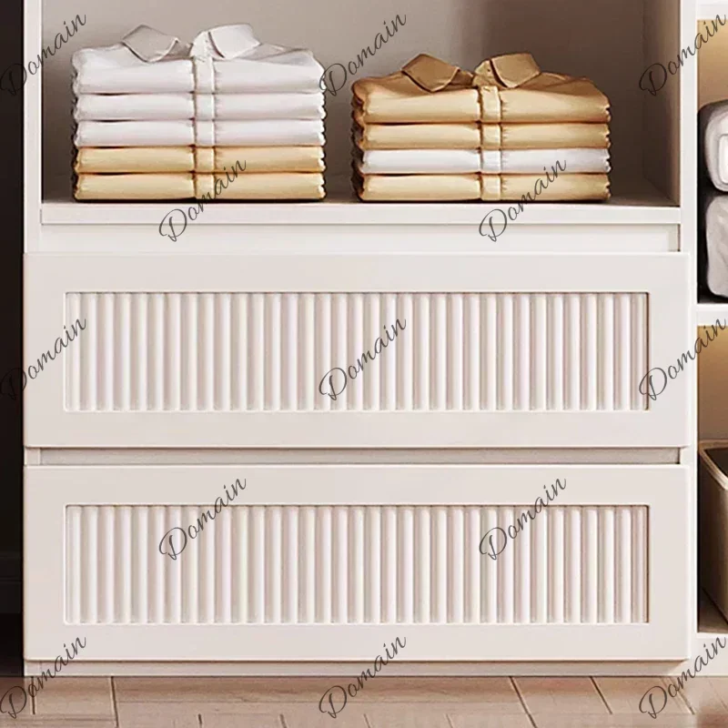 Aa  Large Nordic Tall Closet Drawers Glass Essentials White Open Wardrobe Organizer Storage Clothes Armario De Ropa Furniture S 