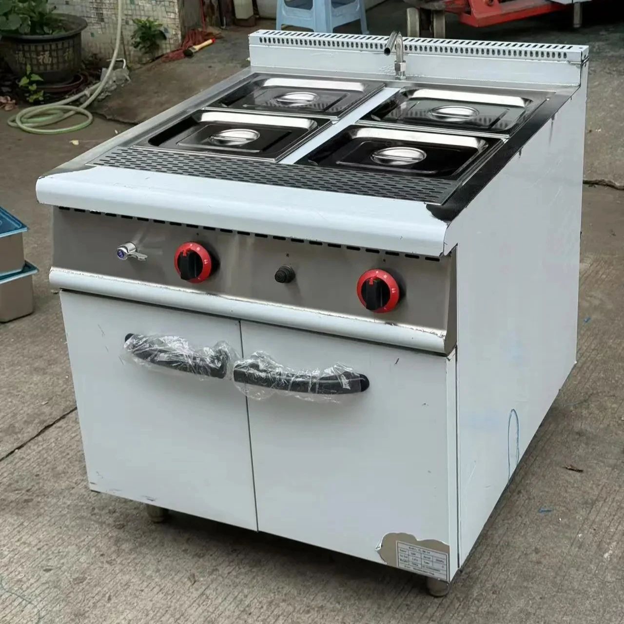 Best Selling Stainless Steel Gas Bain Marie Food Warmer For Hotels Restaurants Bakeries Flour Mills Wineries