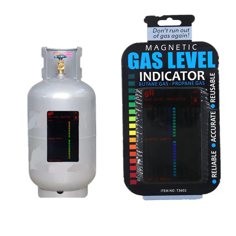 Magnetic Gas Cylinder Gas Tank Level Indicator Gas Liquid Crystal Thermometer Temperature Meter Propane Butane LPG Fuel Gauge