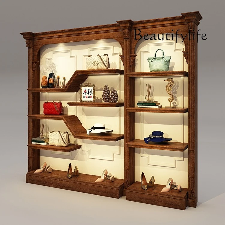 Display Showcase Shoe Rack Display Rack Customized Creative Bag Shoe Store Display Rack Multifunctional Showcase