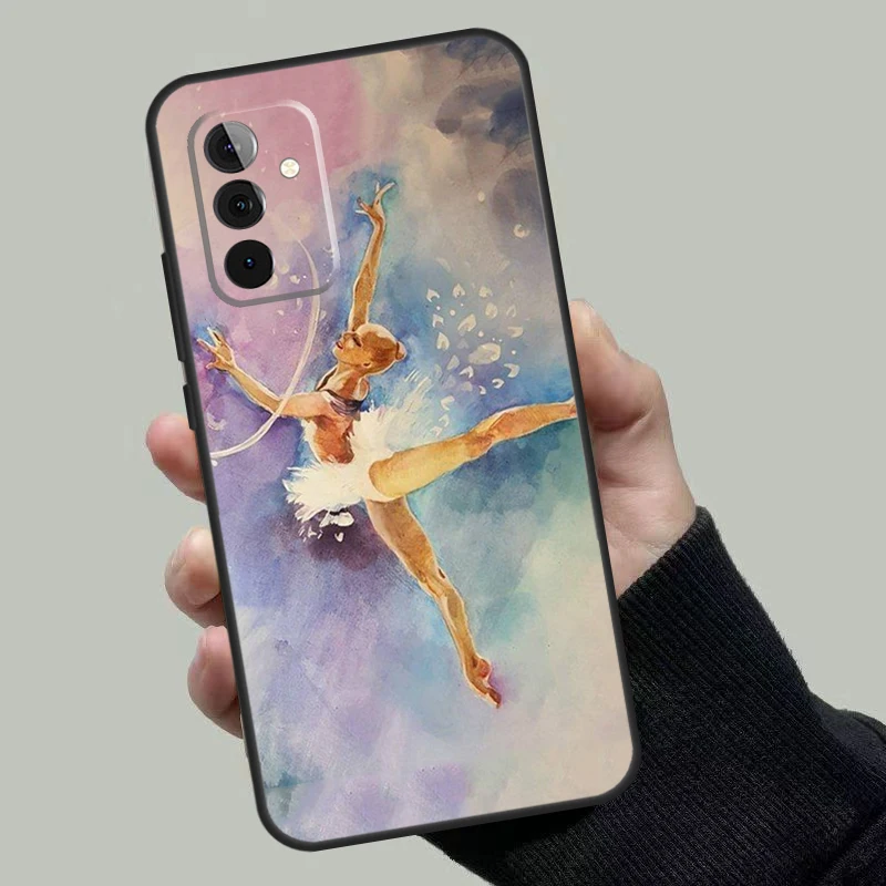 Gymnastics Oil Painting Case For Samsung Galaxy A54 A53 A52 A34 A32 A72 A13 A23 A14 A33 A12 A22 A71 A51 Phone Cover