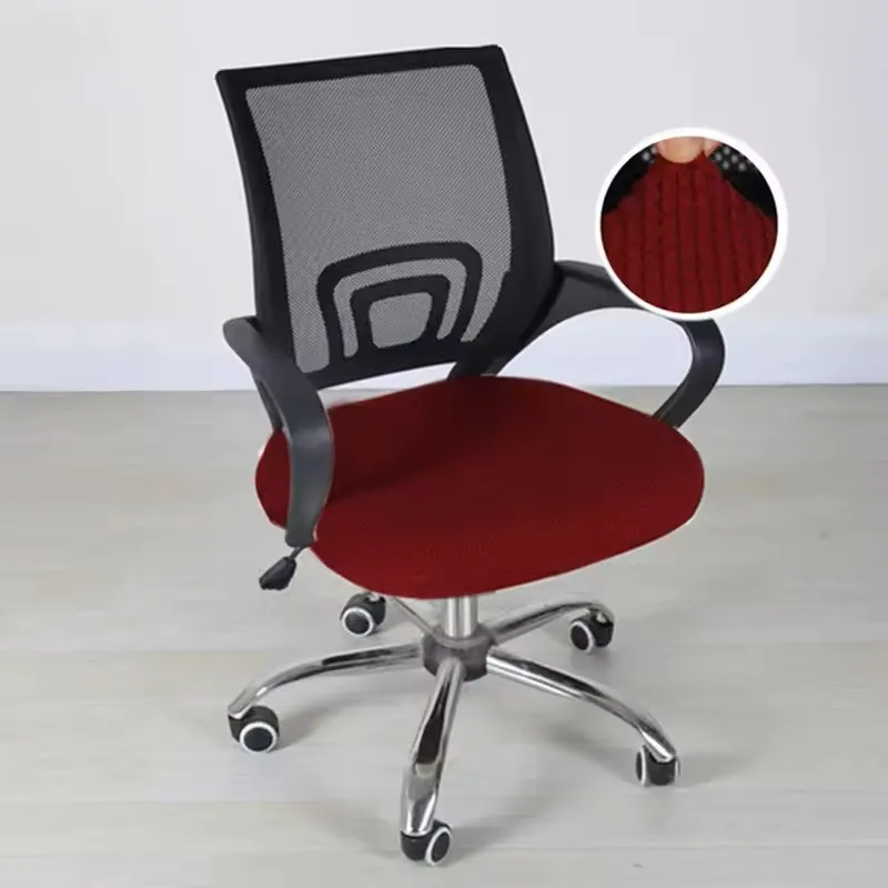 Spandex-Sitzbezüge für Bürostuhl, Schonbezug für Computerstuhl, Sesselschutz, Sitzbezug, elastischer Bürostuhlbezug – Detail 9