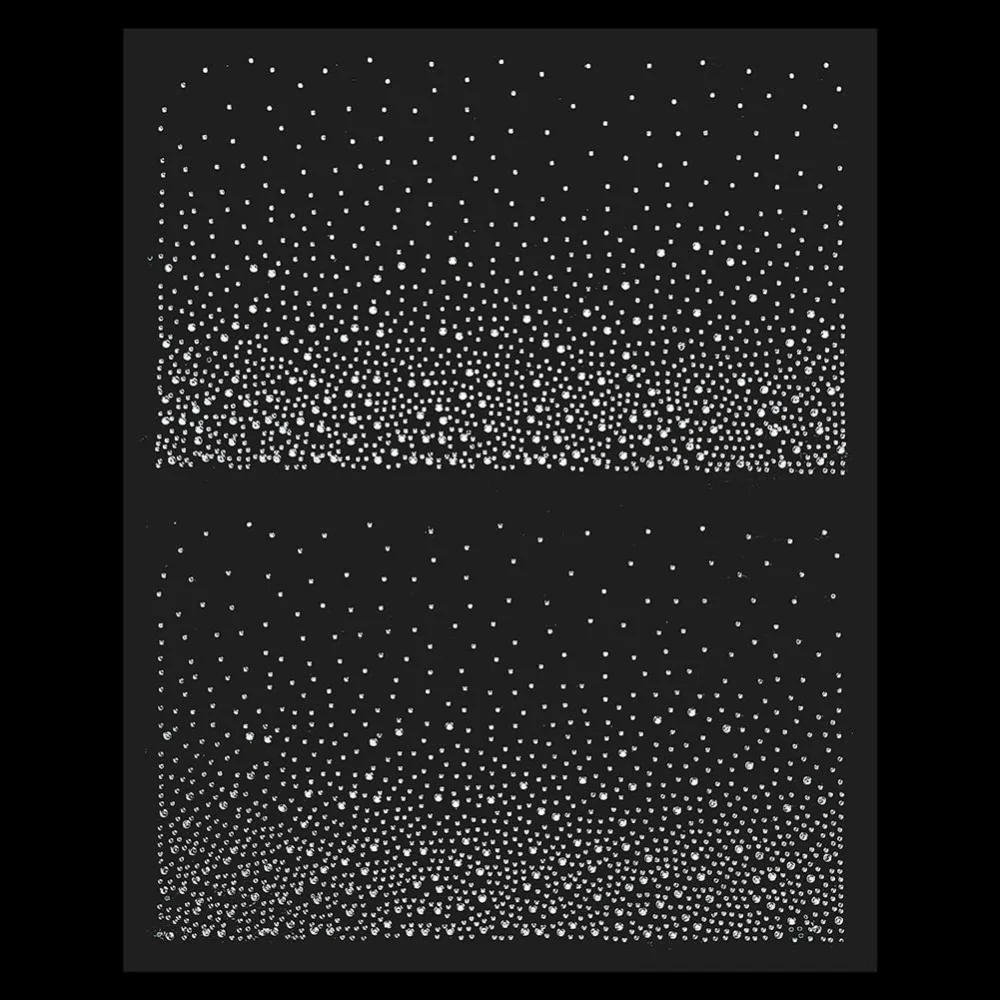 Transfer 10,4 x 7 Zoll Sternenhimmel Kristall Transfers Patches Glitzer Hotfix Strass Transfer Bling Muster Eisen Strass Aufkleber