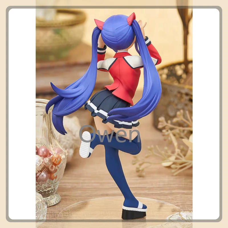 17cm Genuine Original Anime FAIRY TAIL Figurine Cute Girls Wendy Marvell Action Figures PVC Model Collection Toys Birthday Gifts