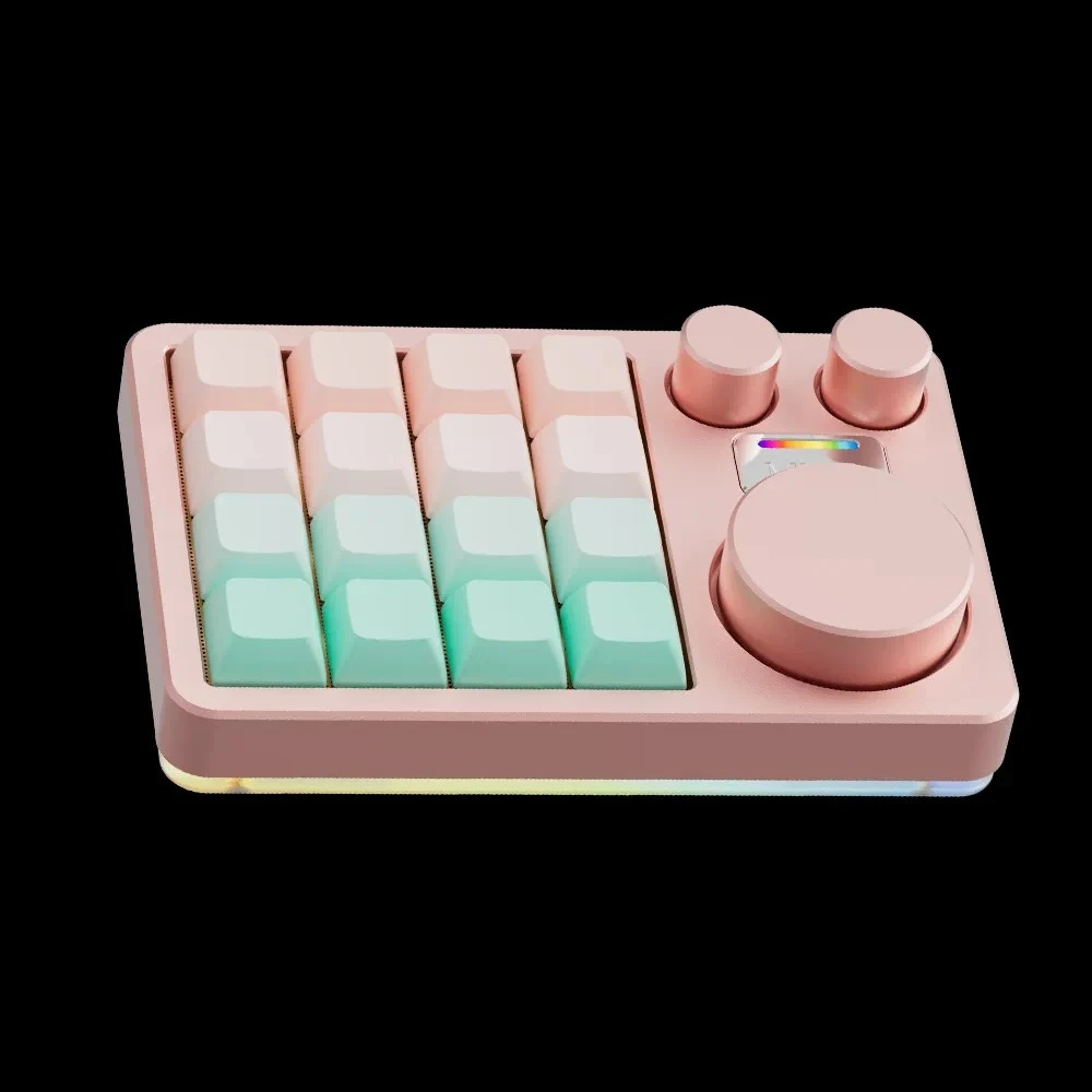 NEW   PAD16 Button Multi Knob Acrylic K16pro Numeric Keyboard Designer