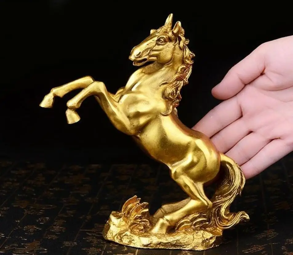 

Pure copper horse ornaments Chinese Zodiac bronze horse crafts ornaments Ma Zhicheng office home feng shui ornaments