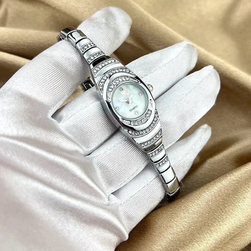 Ladies Quartz Wrist Watches Dress Watch Women Crystal Diamond Watches Gold Silver Clock Women Montre Femme