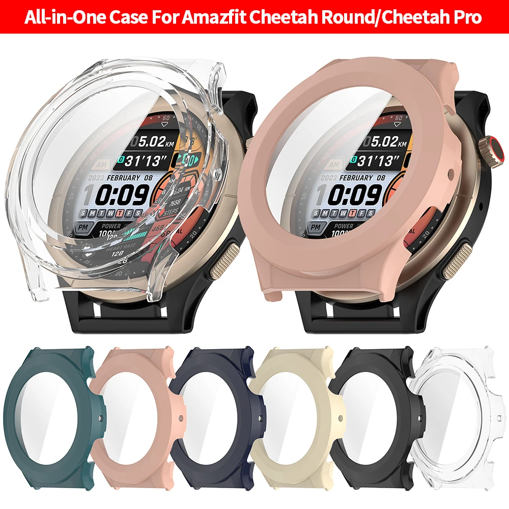 Capa protetora macia para amazfit cheetah, capa redonda para relógio inteligente amazfit cheetah pro, acessórios de capa