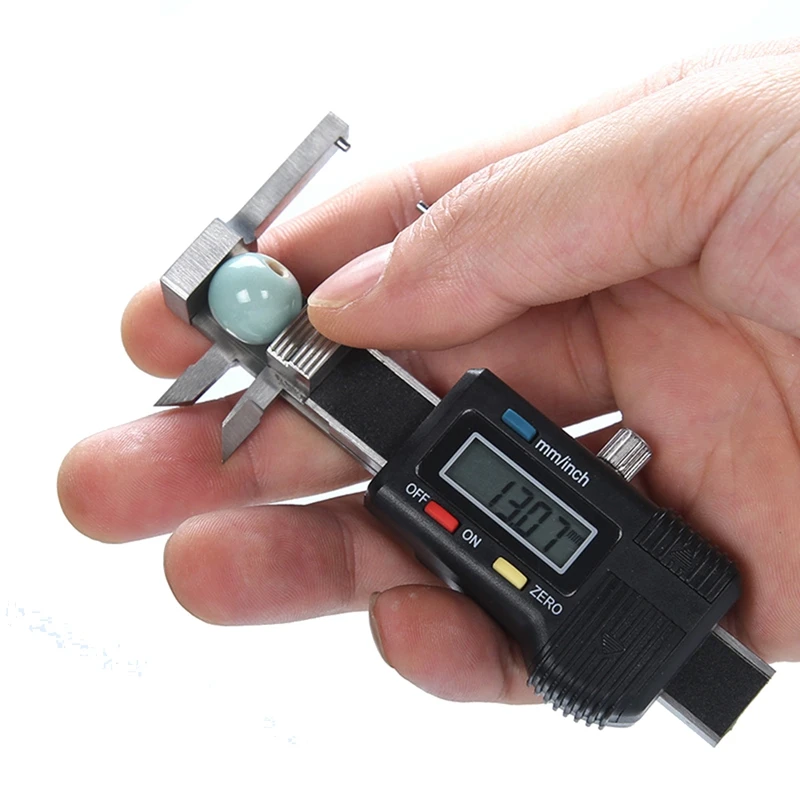 New-0-25Mm Jewelry Digital Caliper Gauge, Micro-Electronic Digital Display Triple Use Ruler Thickness Measuring Caliper