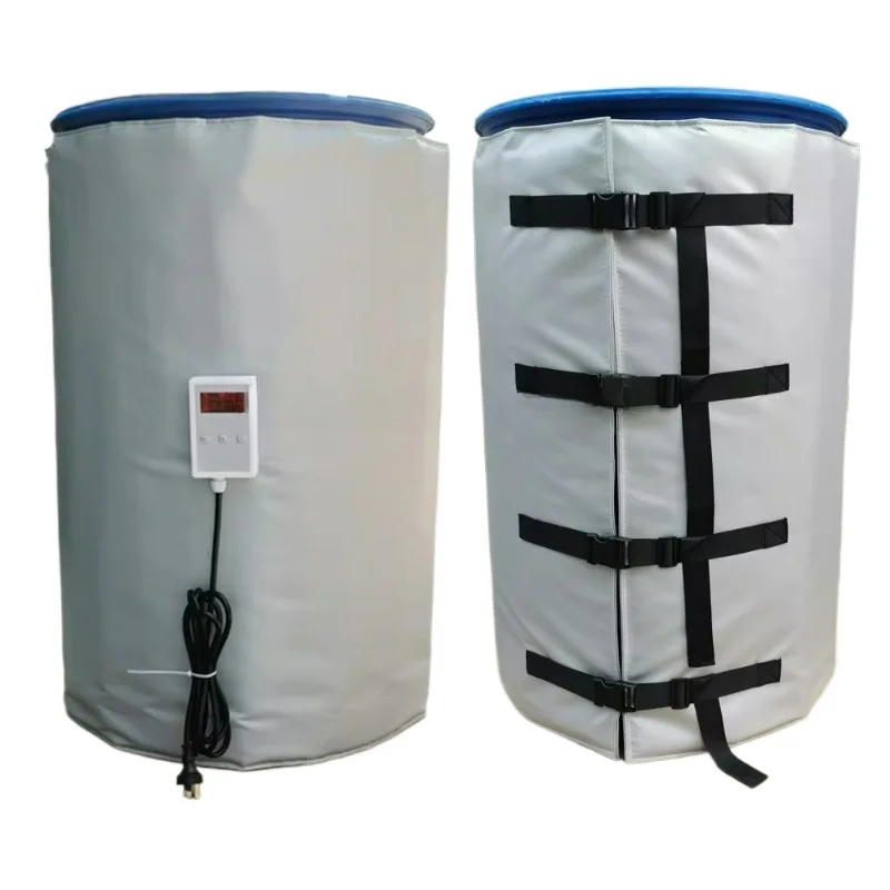 200L Drum Heater Adjustable Thermostat Industrial High Temperature Barrel Heating Equipment