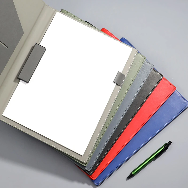 Business Contract Folder with Card Slots And Pen Holder - Secure Document Organizer for Meetings And Signings