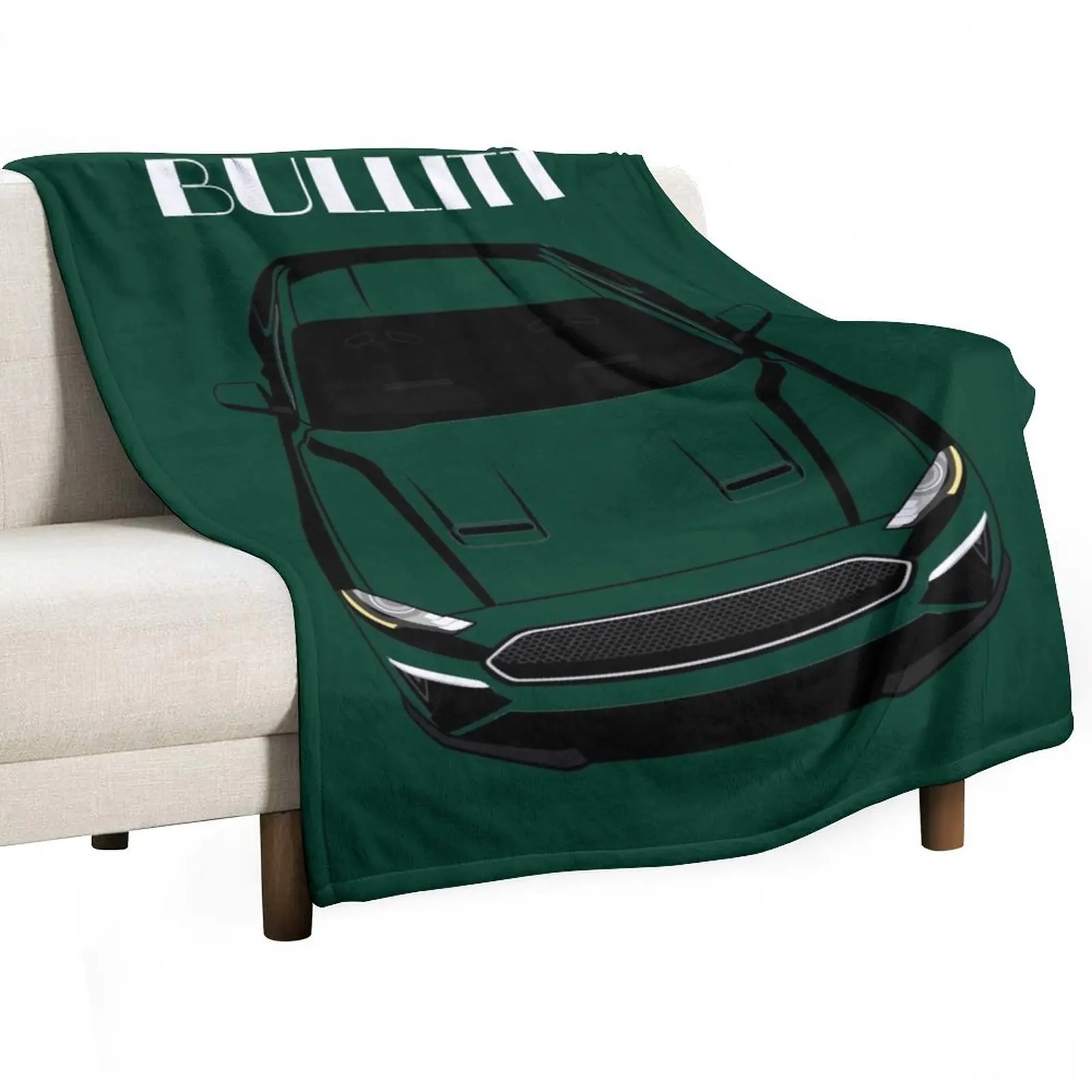 Mustang Bullitt 2018 2019 2020 - Multi Color Throw Blanket Soft Plaid Retros Blankets