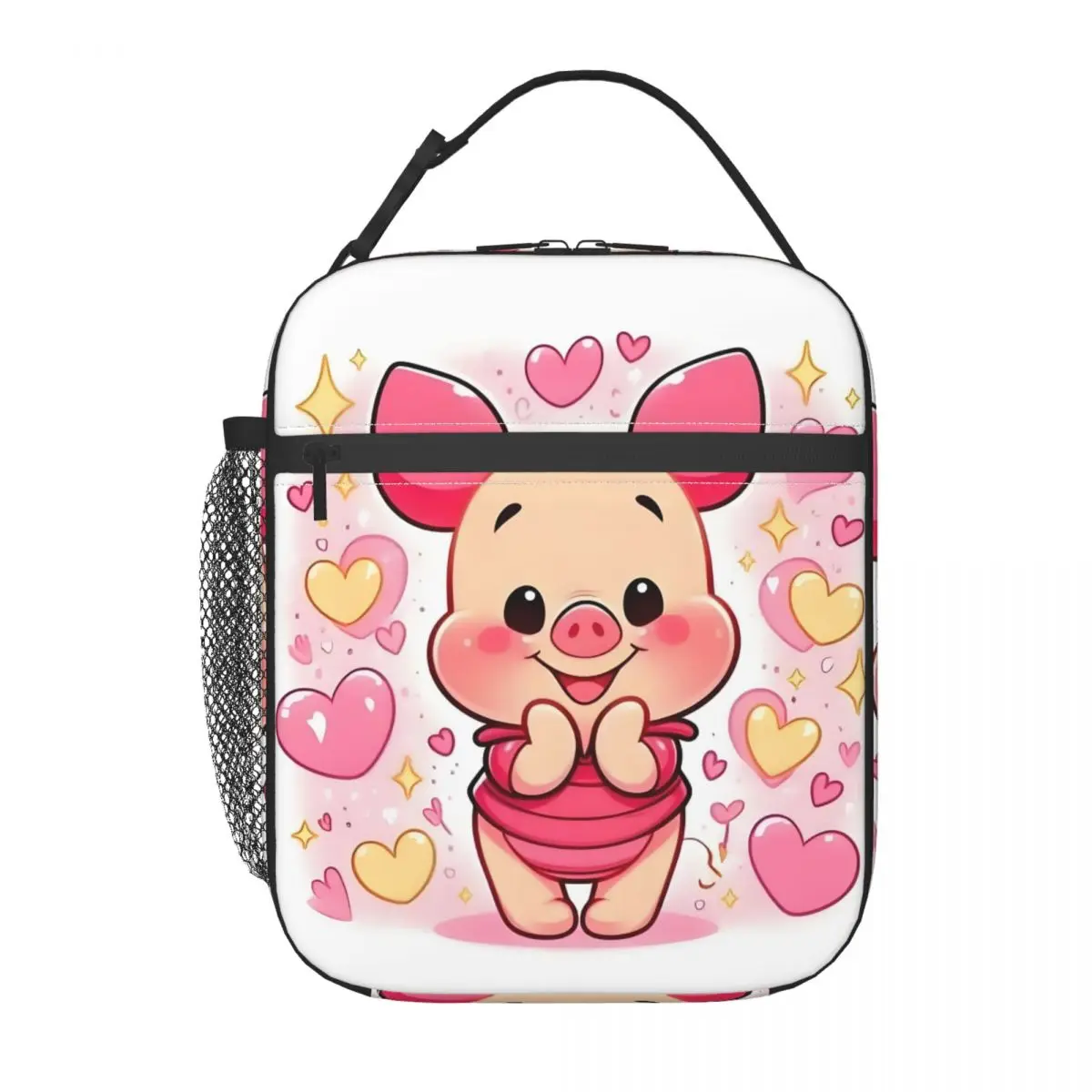 

Custom Winnie The Pooh Friends Pig Lunch Bag for Cooler Thermal Insulated Lunch Box Office Picnic Travel Waterproof Tote Bags