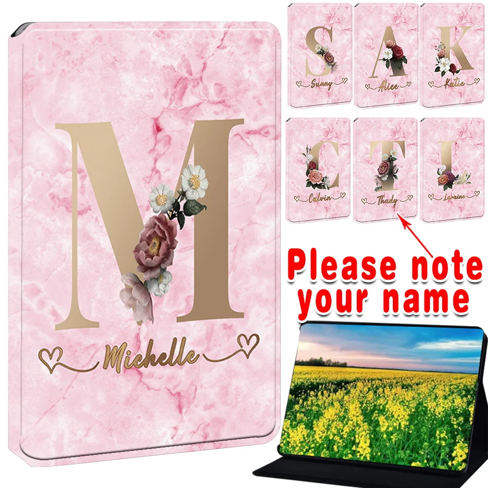 

Customized name Fashion Leather Case For Amazon Kindle Paperwhite 1/2/3/4/5 /Kindle 8th 10th 11th Generation Fold Cover Case