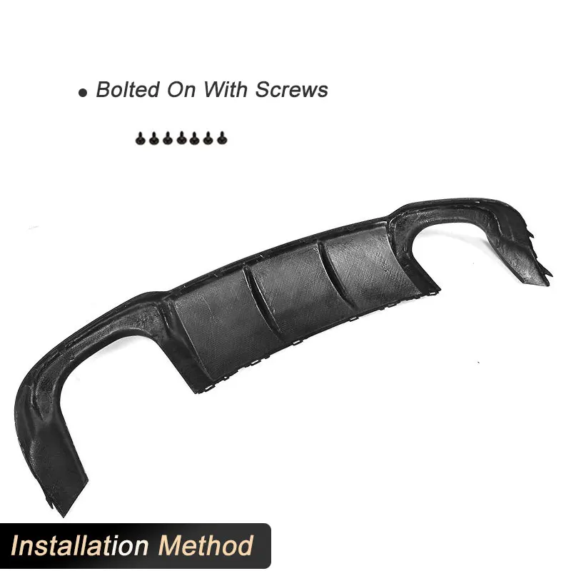 

Carbon Fiber Car Rear Bumper Diffuser Lip Spoiler for Audi A3-Sline S3 Sedan 2017 2018 Racing Rear Diffuser Apron Lip Body Kit