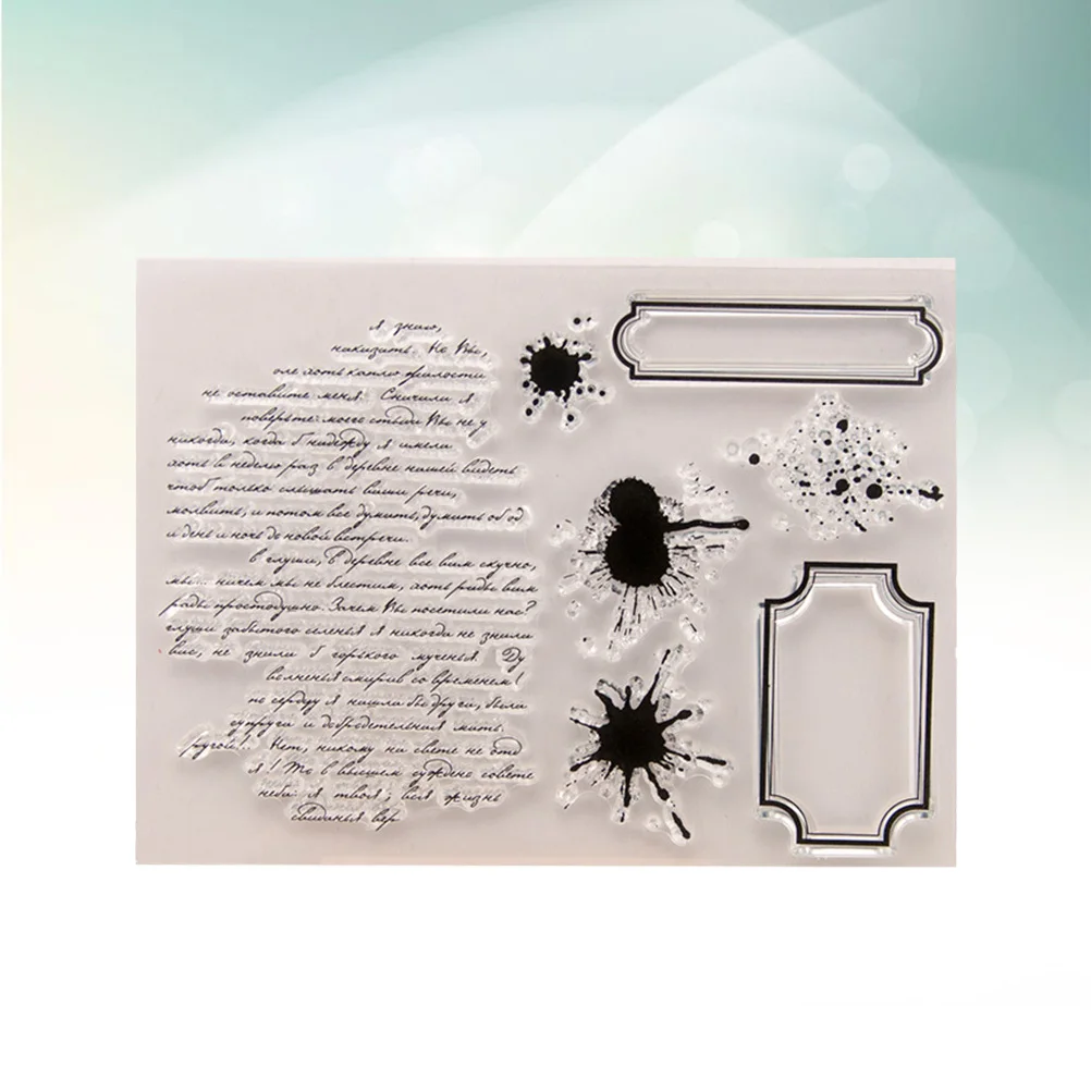 Clear Silicone Stamps for Scrapbooking Transparent Seal Stamp DIY Letter Card Envelope Design T1376 Stamps for Making
