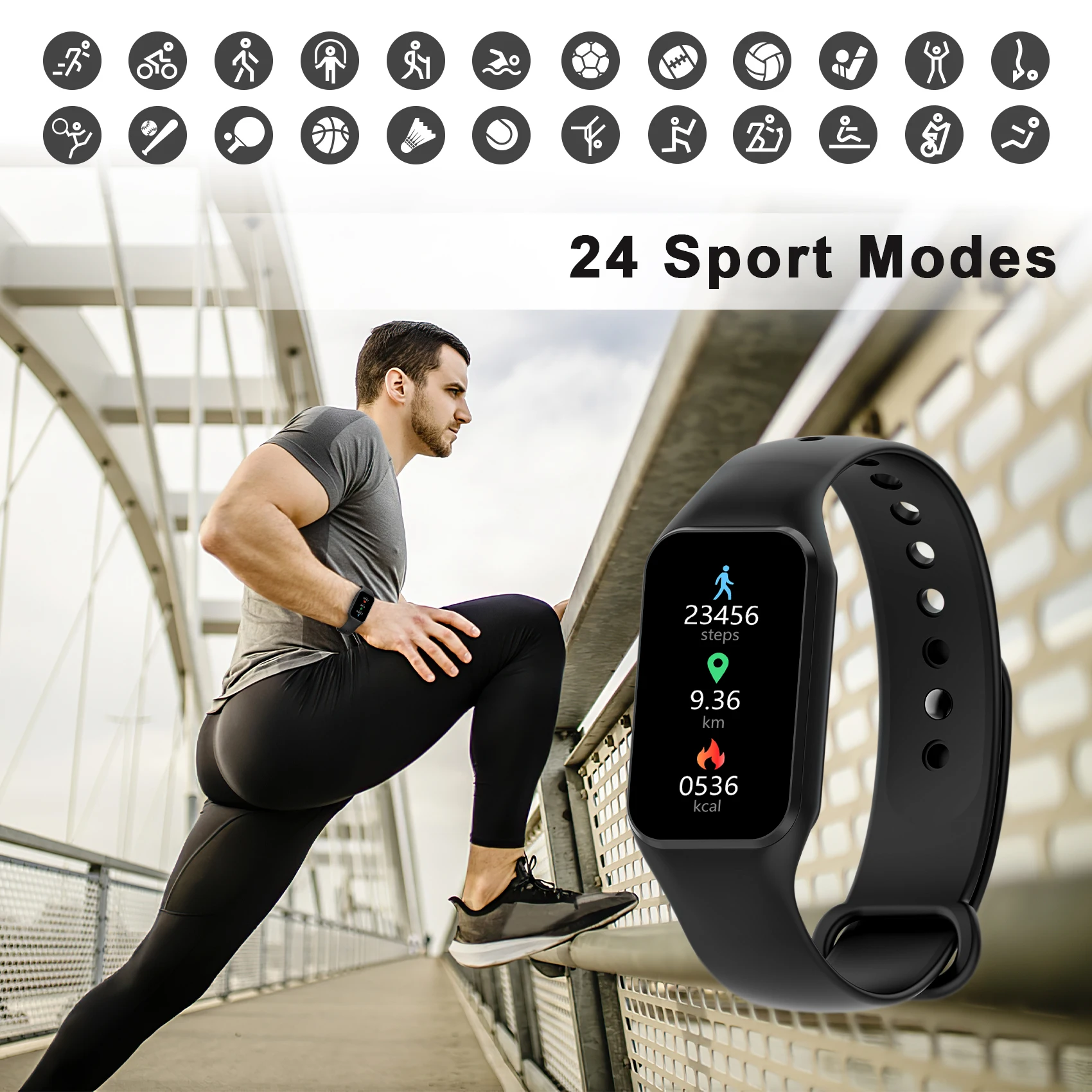 ساعة Blackview R1 الذكية المقاومة للماء لتتبع اللياقة البدنية ومعدل صحة القلب ومراقبة ضغط الدم للأطفال لنظام Android IOS