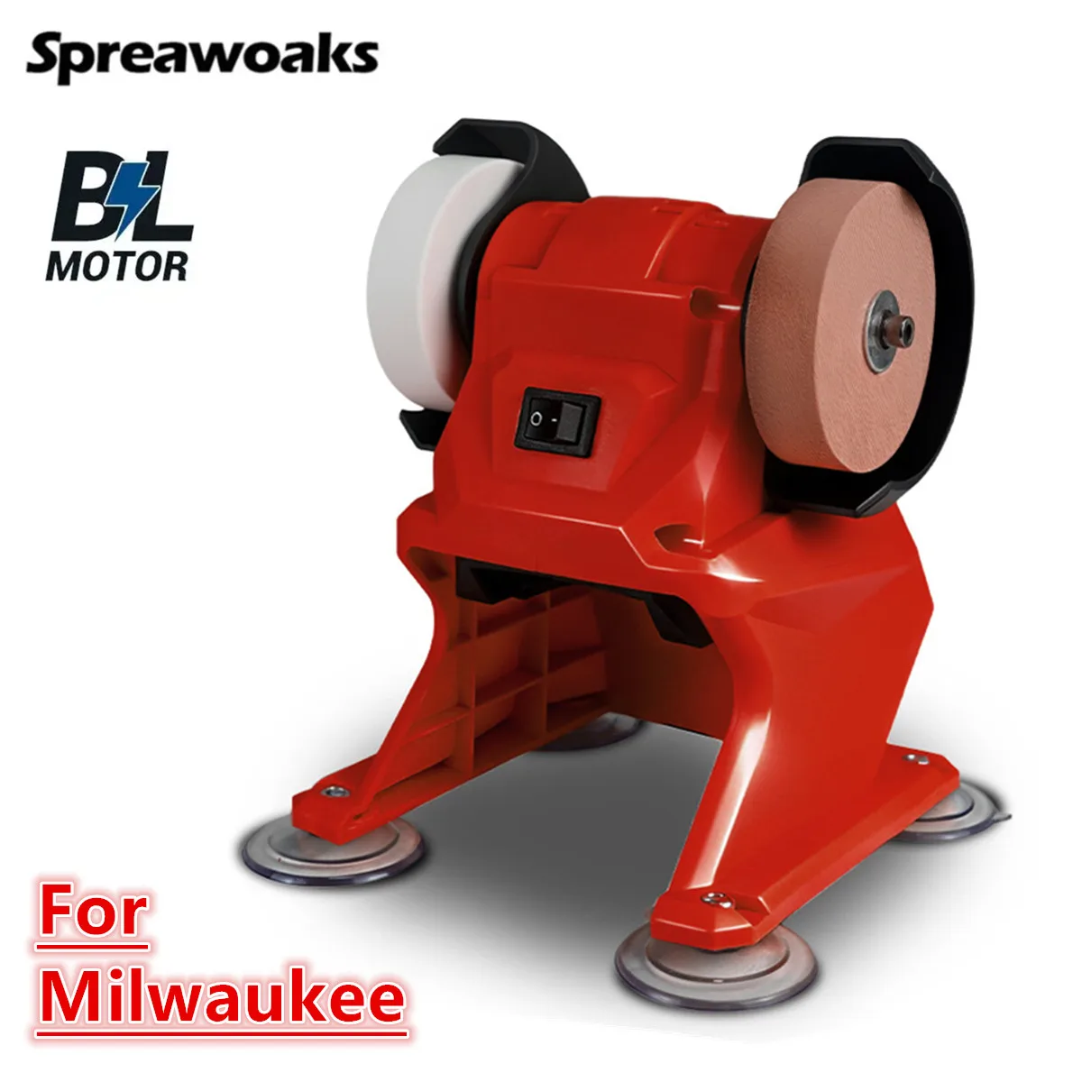 

Бесщеточный электрический настольный шлифовальный станок, беспроводной, для двойной полировки и заточки ножей, совместимый с аккумулятором Milwaukee 18V