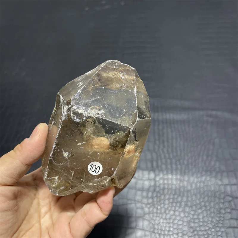 543g Clear Lemurian Seed Smoky Quartz Natural Point Cluster Crystal Rough Healing