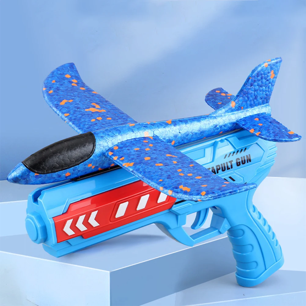 Airplane Launcher Toys Outdoor Plane Flying Toys Non Slip Kids Catapult Plane With/without Light Birthday Gifts for Boys Girls