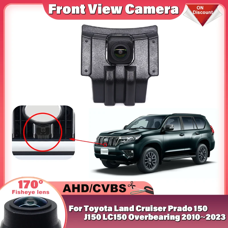 

Car Front View camera For Toyota Land Cruiser Prado 150 J150 LC150 Overbearing 2010~2023 Waterproof Parking LOGO Front Camera